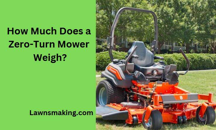 How much does a zero-turn mower weigh